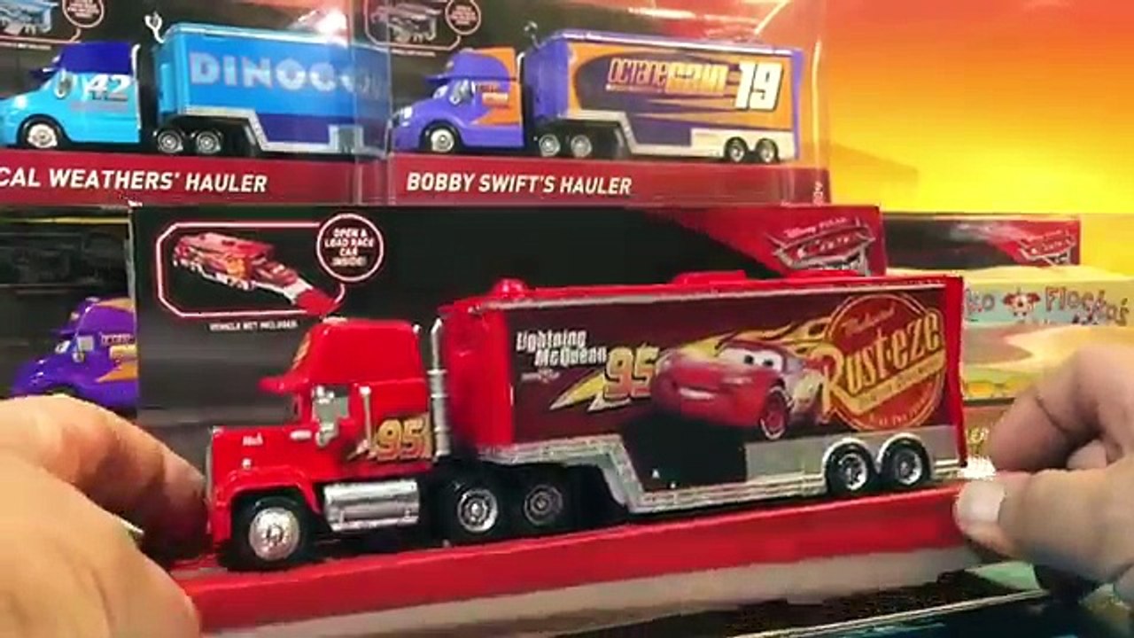 Disney cars 3 Haulers Jocko flockos Mack Lightning mcqueen bobby swift disney pixar cars