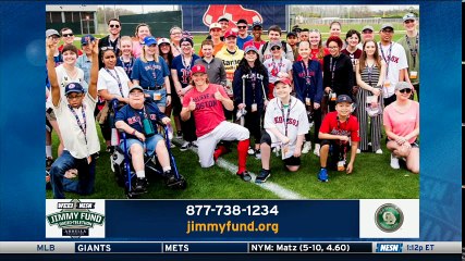 Brock Holt and David Price join the 2018 WEEI/NESN Jimmy Fund Radio Telethon