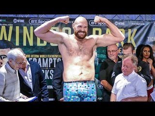 Tyson Fury vs Francesco Pianeta OFFICIAL WEIGH IN & DEONATY WILDER vs TEAM FURY