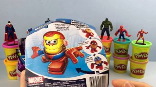 Play Doh Spider Man Surprise Egg Mr Potato Head Marvel Heroes Teenage Mutant Ninja Turtles