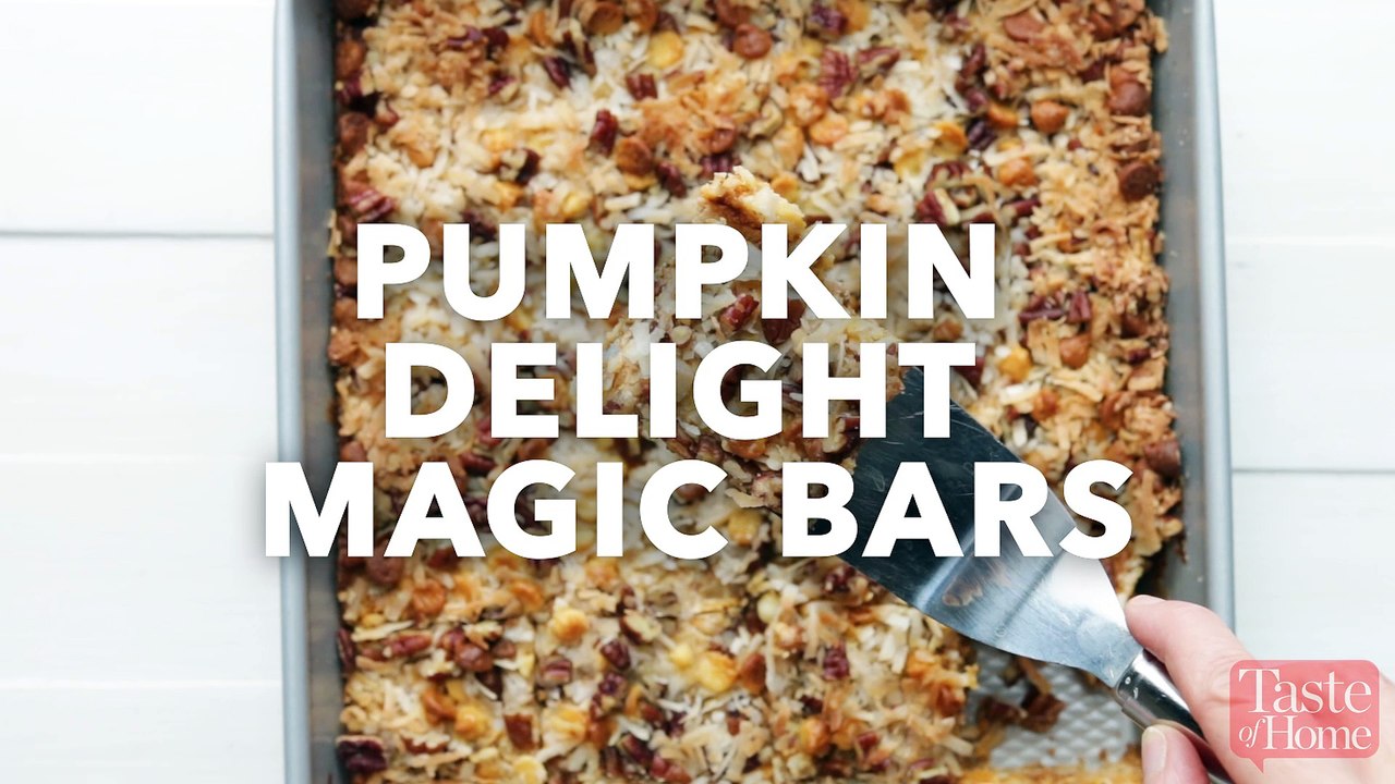 Pumpkin Delight Magic Bars video Dailymotion
