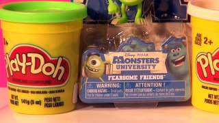 Play Doh Monsters University Mike, Cookie Monster makes Mike from Play Doh