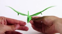Origami Pterodyl EASY origami dinosaur Yakomoga Origami easy tutorial