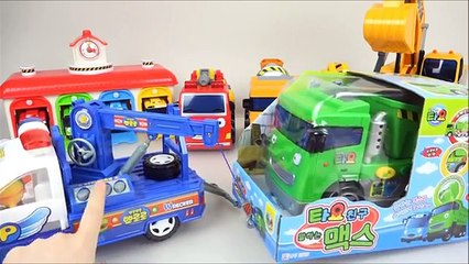 Tayo the little bus Heavy cars 꼬마버스 타요 뽀로로 중장비 장난감 놀이