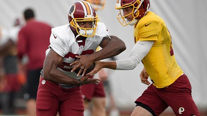 Adrian Peterson's first moments with the Redskins