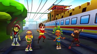 Subway Surfers Nursery Finger Family Rhymes For Children | Kids Online Games | Rhymes For
