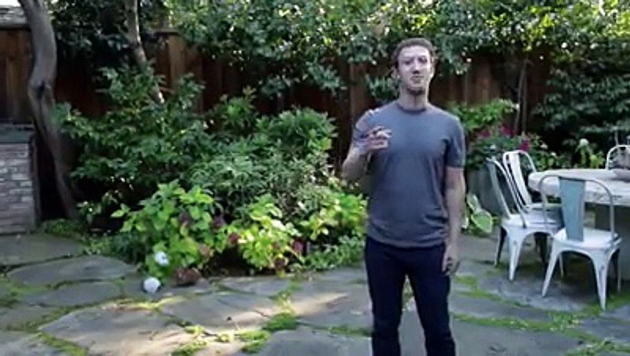 Mark Zuckerberg ALS Ice Bucket Challenge.