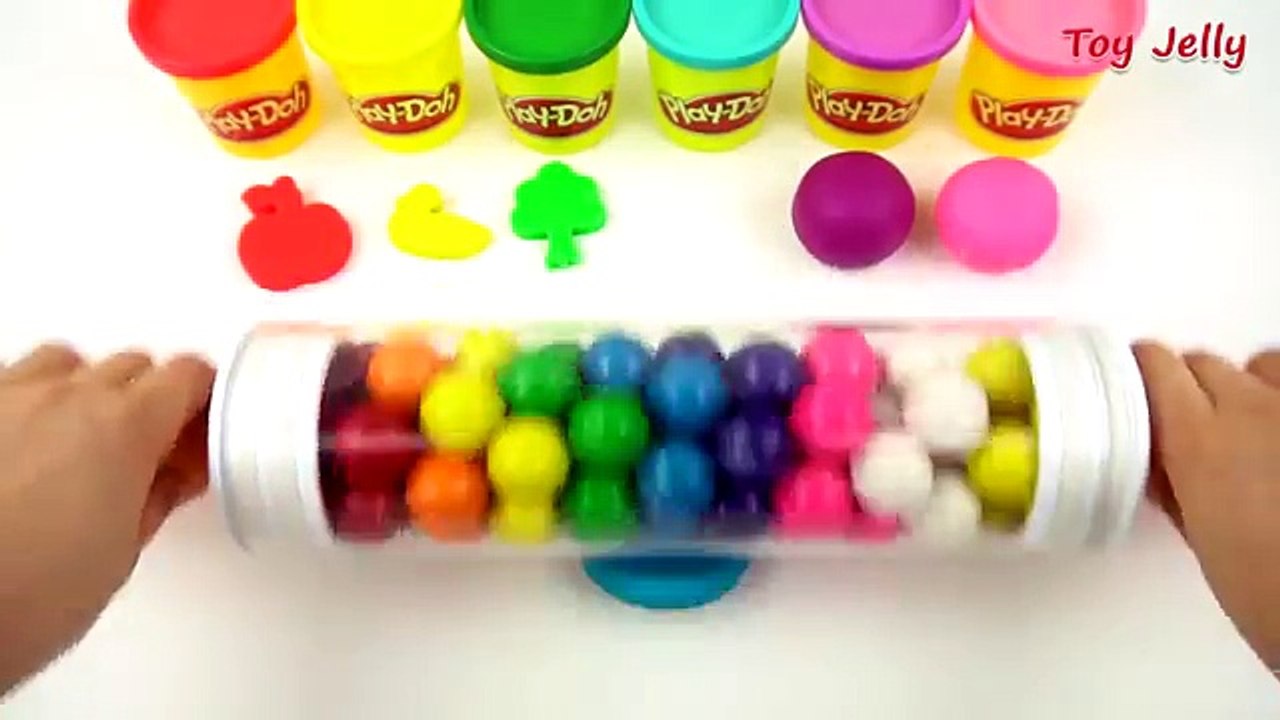 Learn Colors Play Doh Molds for Kids Kinder Surprise Eggs Toys Baby Finger Family Song for