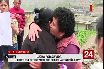 Mujer quemada con ‘thinner’ en Villa El Salvador, tiene pronóstico reservado