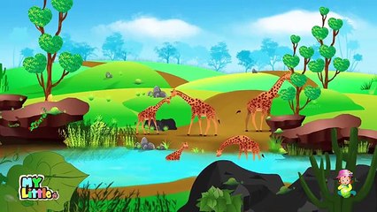 Giraffe Finger Family | Nursery Rhymes | Videos for Children | Kids Songs