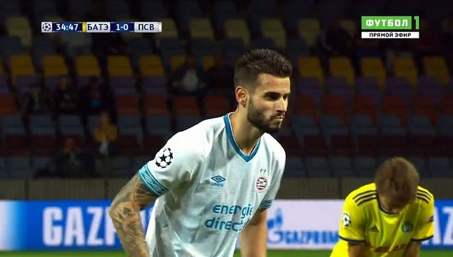 Pereiro (Penalty) Goal HD - BATE (Blr)	1-1	PSV (Ned) 21.08.2018