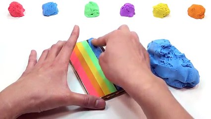 Kinetic Sand Rainbow Ice Cream Cake Learn Colors Play Doh Nursery Rhymes Song For Kids
