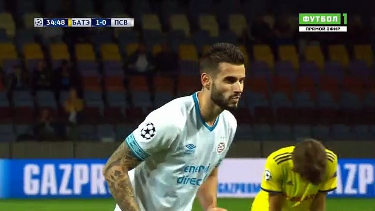 Pereiro  (Penalty) Goal HD - BATE (Blr)	1-1	PSV (Ned) 21.08.2018
