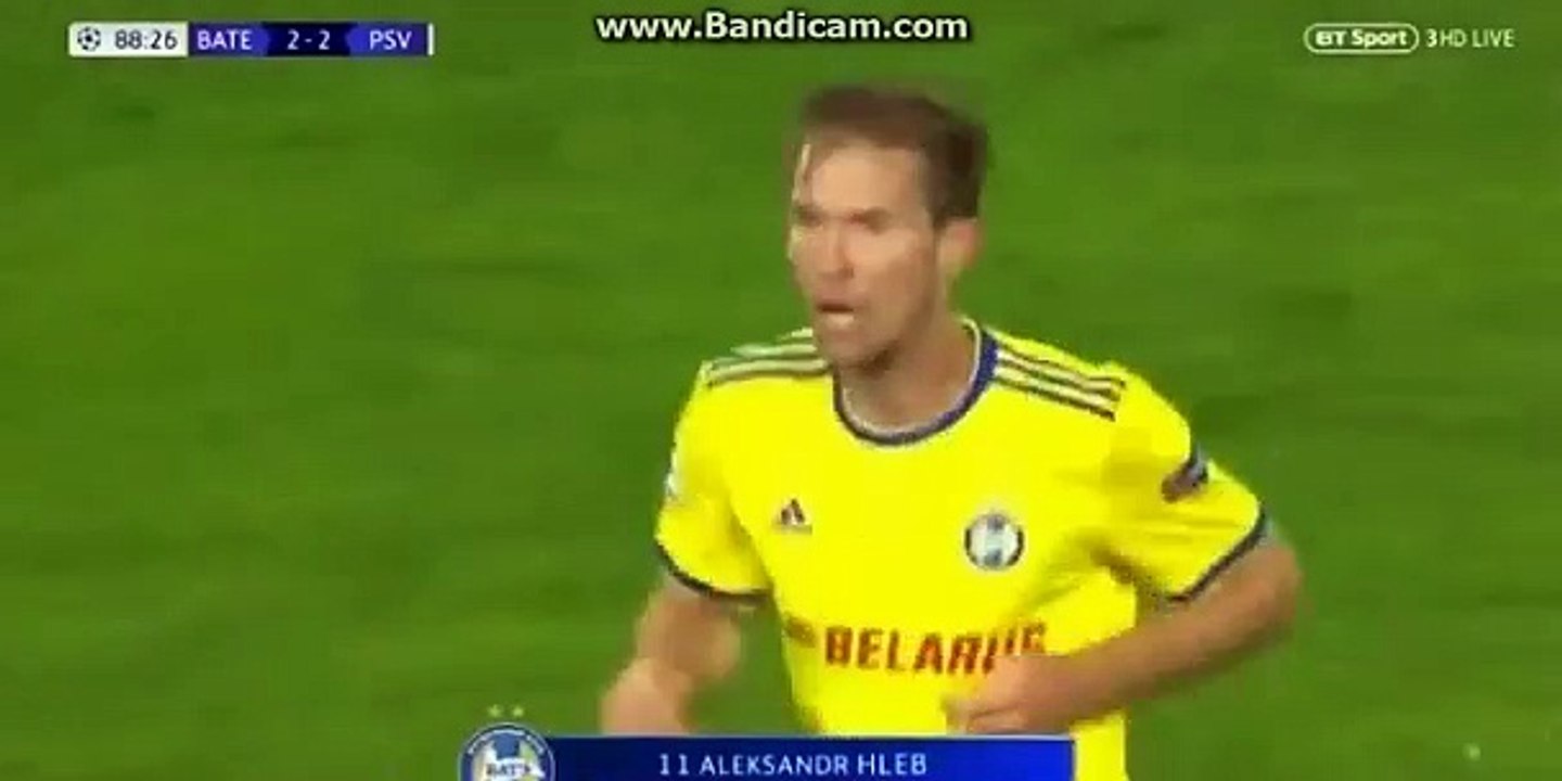 Donyell Malen Goal HD -BATE (Blr) 2-3 PSV (Ned) 21.08.2018