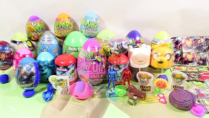 32 Huevos Sorpresa de Plantas vs Zombies, Avengers JuguetesYSorpresas