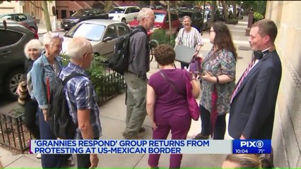 New York `Grannies` Return from Texas ICE Detention Center Where They Protested Immigration Policies