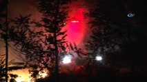 Trabzon'da çalılık ve otluk alanda yangın