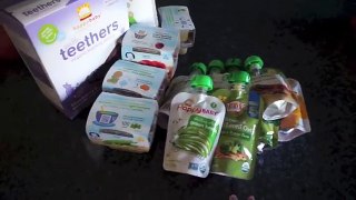 Our Experience Starting Solids at 5 Months + HUGE Baby Food Haul VEDA DAY 19