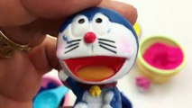 PlayDough Ice Cream Cups Surprise Toys Doraemon Winnie The Pooh Creative for Kids