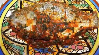 Poisson farci à la marocaine سمك محشي Stuffed fish the moroccan way