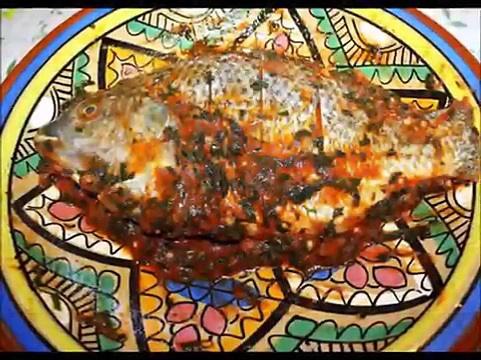 Poisson farci à la marocaine سمك محشي Stuffed fish the moroccan way