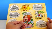 Learn Zoo Animals for preschool kids and children wild jungle animals english