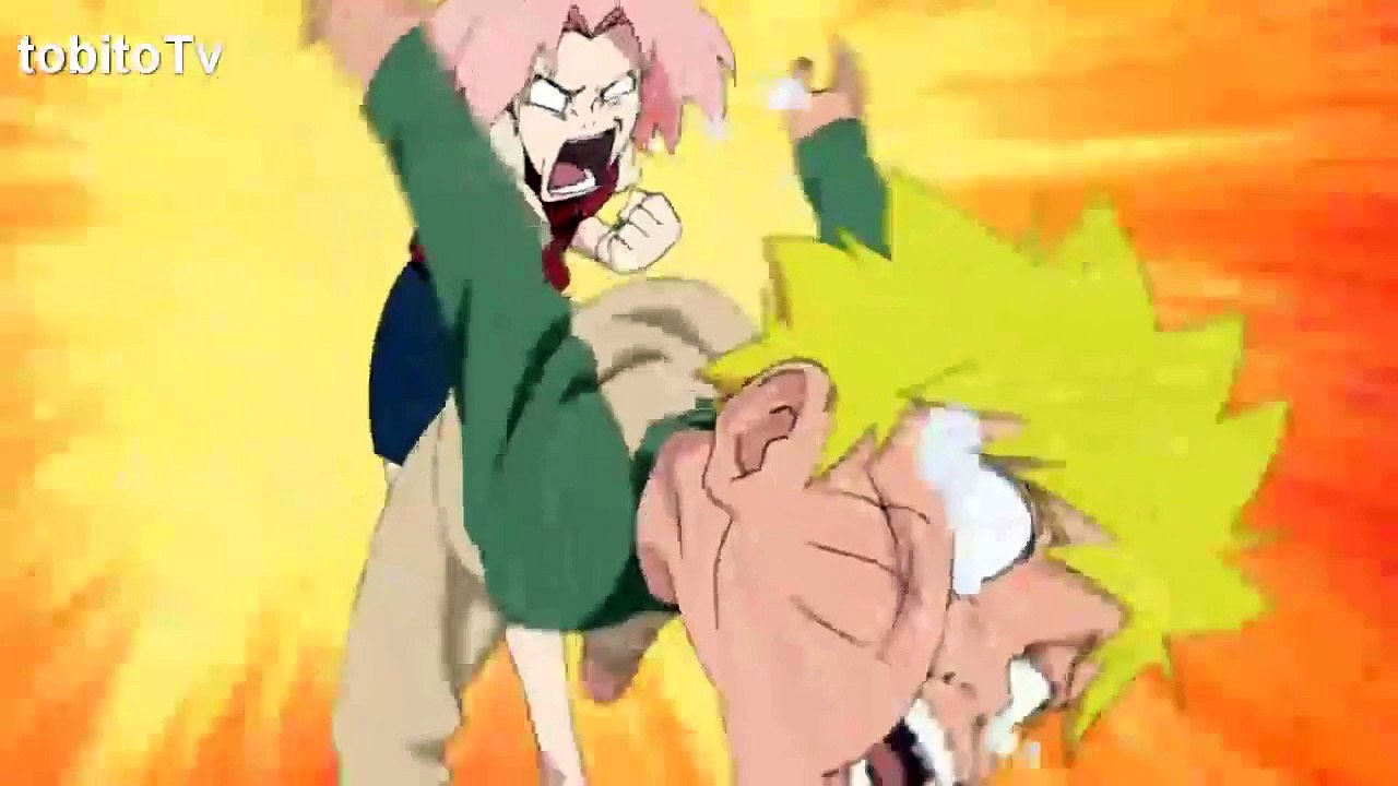 Naruto tries to Kiss Sakura / sakura visited naruto at his home