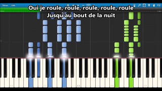 Soprano Roule Karaoke / Piano synthesia tutorial (+ lyrics & Sheet music)