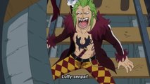 One Piece - Bartolomeo Lands On Luffys Gum Gum Balloon [Funny Moment] [HD]