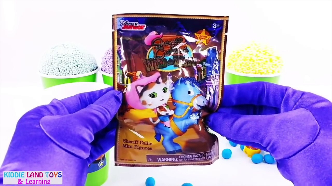 Learn Colors with Paw Patrol Clay Foam Snow Cone Play Doh Dippin Dots Surprise Eggs Cups