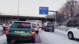 Schnee Chaos | Schnee auf der Autobahn Deutsche Autobahnen im Schnee | Icy Highways German