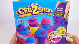 Cra z sand Ice Cream Cupcake Yummy Treats Kinetic Sand Playset Sand Bake Shop Fun