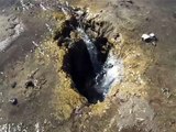 Drain hole for Lost Lake on Santiam Pass Oregon