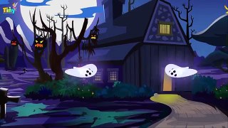 Halloween song / Five White Ghost Jumping On The Bed | Nursery Rhymes For Children