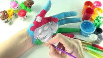 Learn Colors for Kids Painted Hands | Learning Colors with Paw Patrol Body Paint for Kids