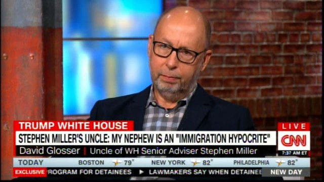 Uncle of White House senior adviser Stephen Miller David Glosser on My Nephew is an Immigration Hypocrite . #DonaldTrump #WhiteHouse #CNN #News #FoxNews
