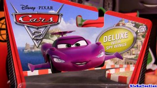 Submarine Finn McMissile CARS 2 Double Decker Bus Disney Pixar Diecast review by Blucollec