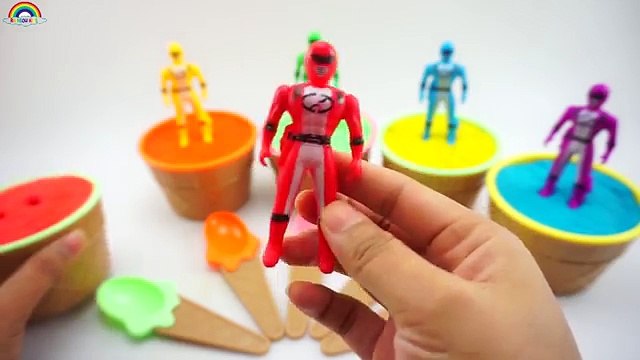 Play Doh Ice Cream Cups Finger Family Songs & Surprise Toys Dinosaurs Fun For Kids #1