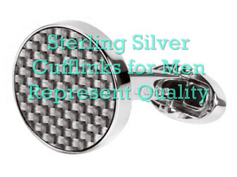 Sterling Silver Cufflinks for Men Represent Quality