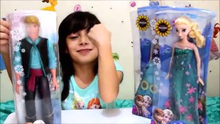 FROZEN FEVER ★ ABRINDO BONECAS ELSA, ANNA E KRISTOFF Review e Unboxing de Brinquedos Froze