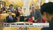 War-torn families of two Koreas meeting for last time