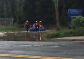 Firefighters Rescue Victims of Flash Flooding in Capitol Heights, Maryland