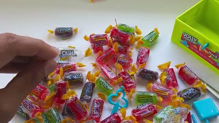 A LOT OF CANDY IN THE BANK ?! Learn Colors with Jolly Rancher