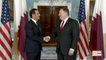Pompeo Meets With Qatar Foreign Minister Mohammed Al Thani