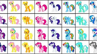 My Little Pony Transforms Color Swap Mane 6 More Ponies ALL Colors MLP Coloring Videos For