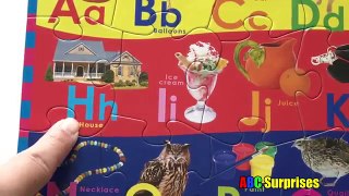 Learn ABC Song with Alphabet Picture Puzzle Mat For Kids & Children
