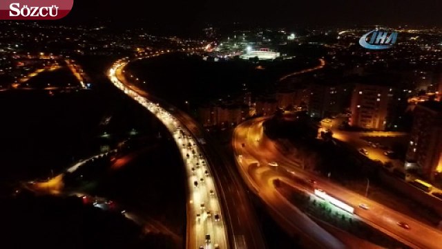 Araç kuyruğu 40 kilometreye ulaştı