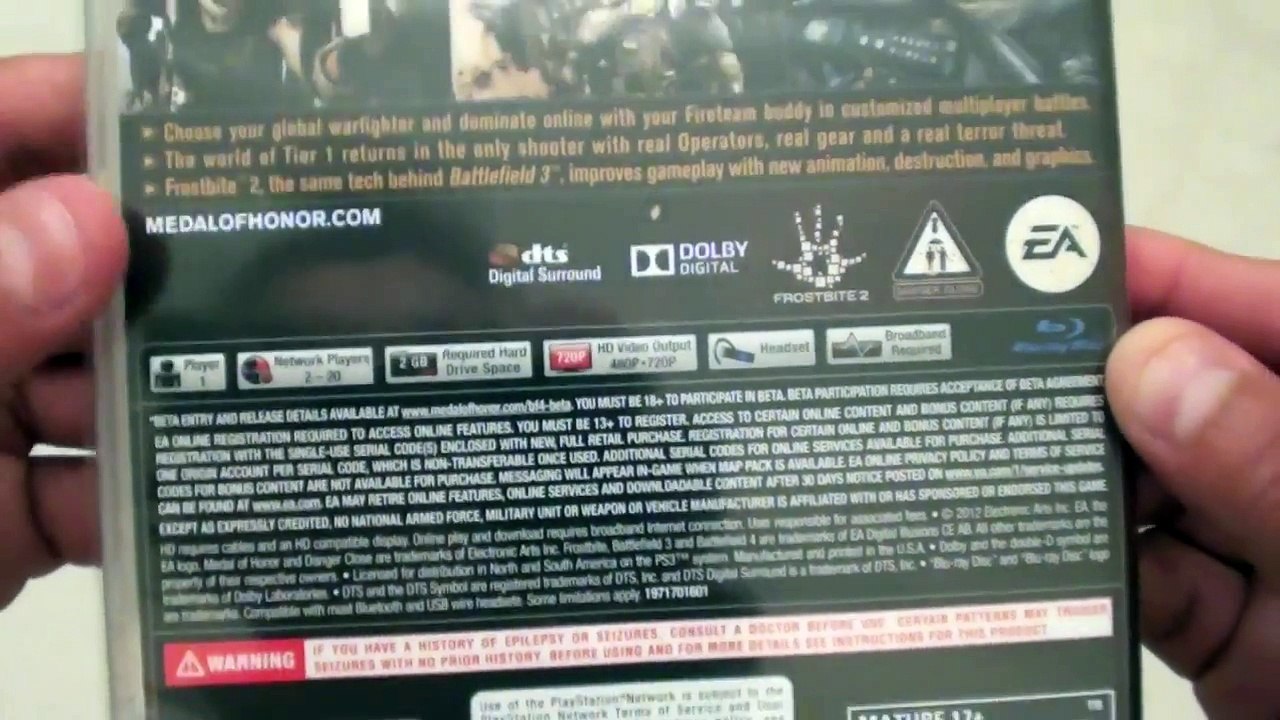 Medal Of Honor Warfighter (Limited Edition) Unboxing! [HD]