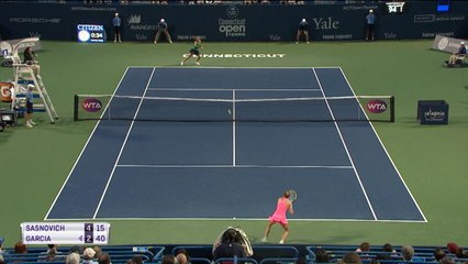 New Haven -  Garcia se qualifie pour les quarts