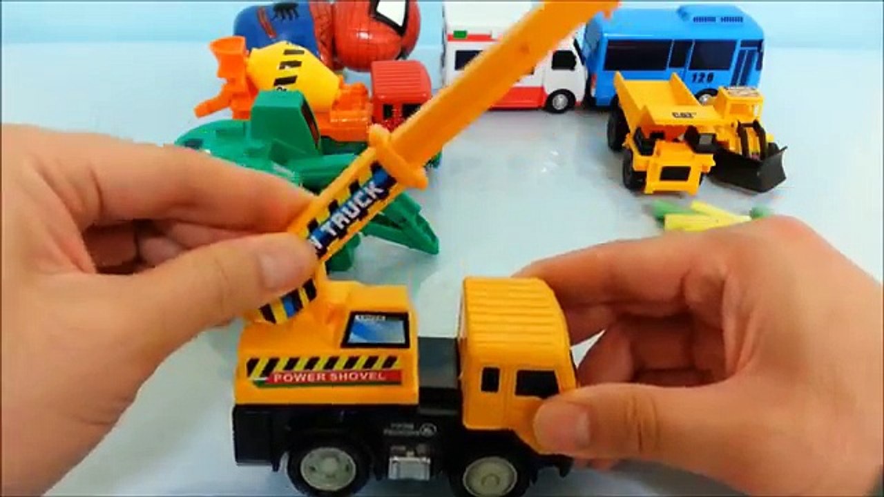 3천원 미니 중장비 토이세트 포크레인 레미콘 사다리차 장난감 토이저러스 | Poclain ready mixed concrete | construction mach